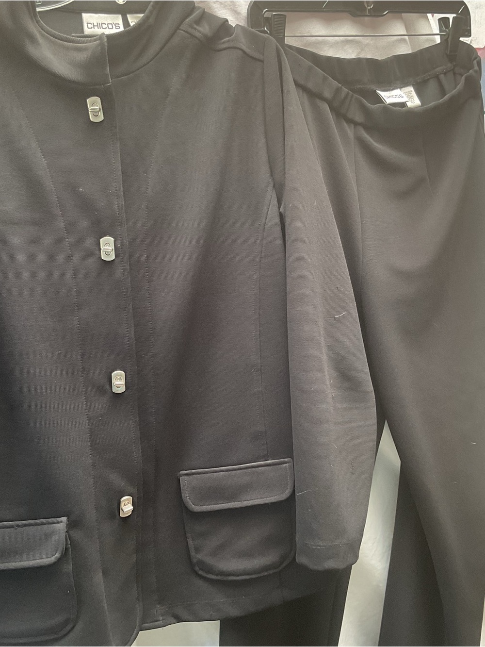 Chico's Black Women's Jacket and Pants Set